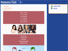 Tablet Screenshot of natashaclub.com